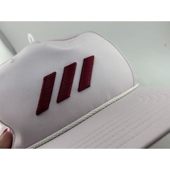 NEW - Adidas Women's Golf 5 Panel Rope Hat Red & White - Picture 7 of 10